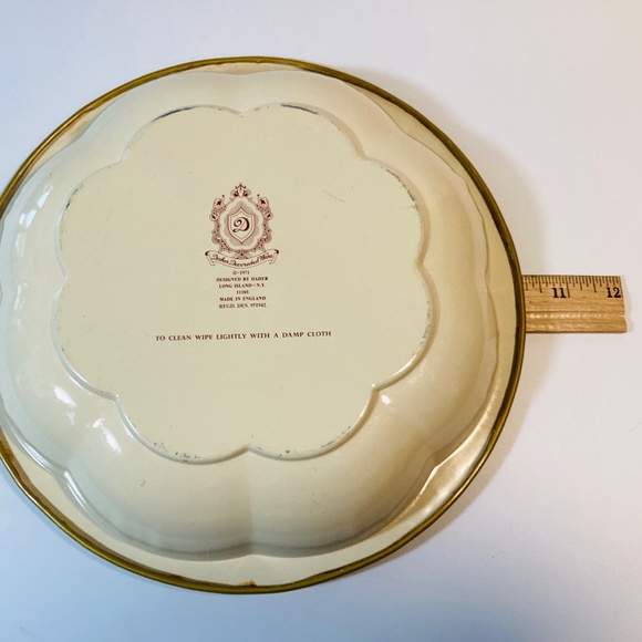 Vintage 1971 Daher Decorated Ware Round Oriental Metal Bowl Made in England - Picture 5 of 5